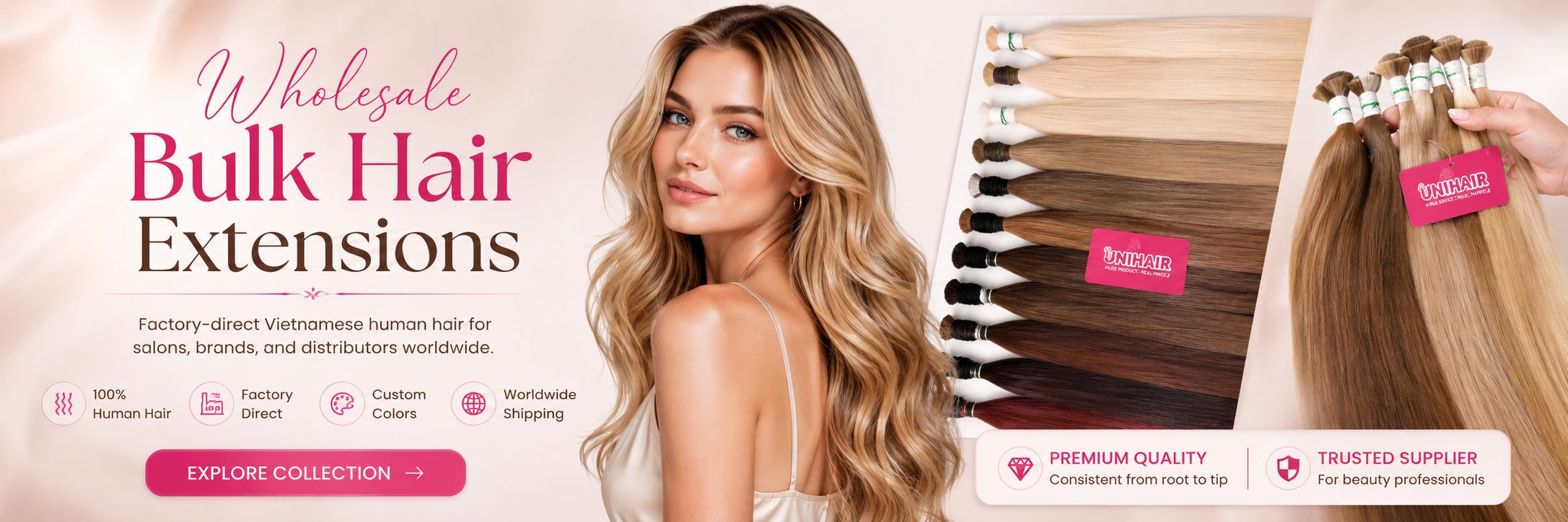 Bulk Hair Extensions category banner
