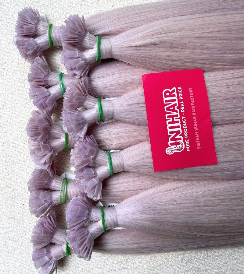 #10.1 Flat Tip Hair Extensions Wholesale | 100% Vietnamese Human Hair, Factory Direct Pricing 4 #10.1 Flat Tip Hair Extensions