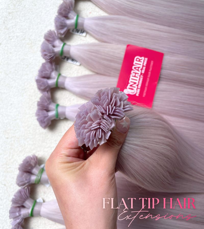 #10.1 Flat Tip Hair Extensions Wholesale | 100% Vietnamese Human Hair, Factory Direct Pricing 1 #10.1 Flat Tip Hair Extensions
