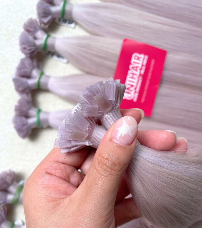 #10.1 Flat Tip Hair Extensions Wholesale | 100% Vietnamese Human Hair, Factory Direct Pricing 6 #10.1 Flat Tip Hair Extensions