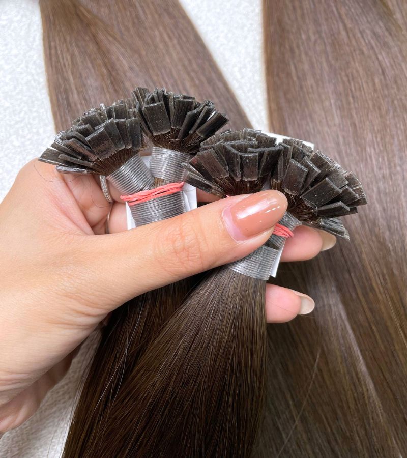 #2 Flat Tip Hair Extensions | Dark Brown Human Hair Extensions 5 #2 Flat Tip Hair Extensions