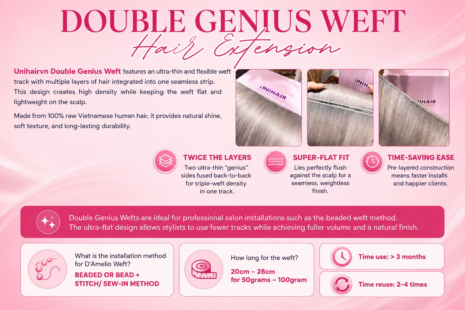 Double Genius Weft Hair Extensions