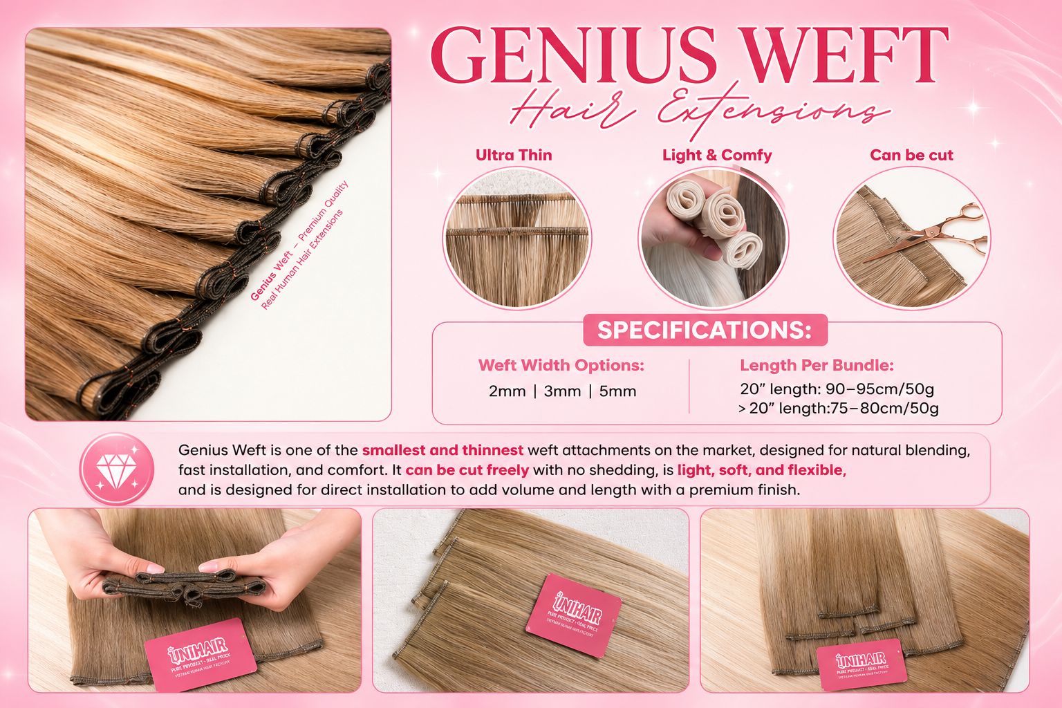 Genius Weft Hair Extensions