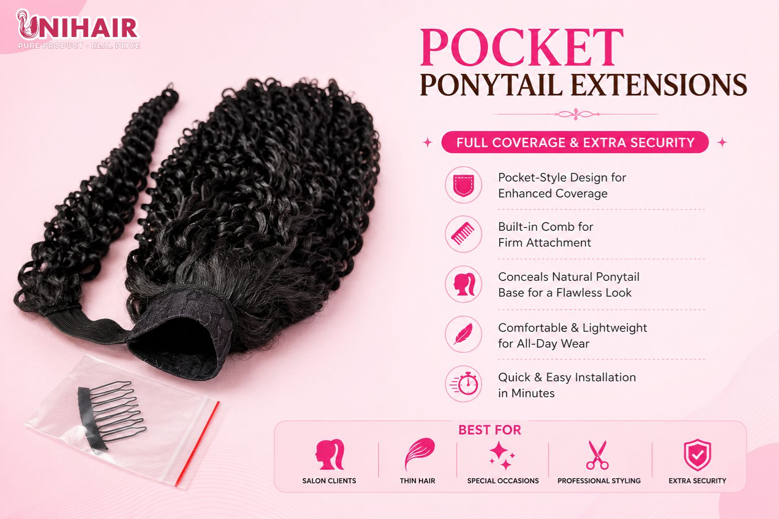 Pocket Ponytail Extensions