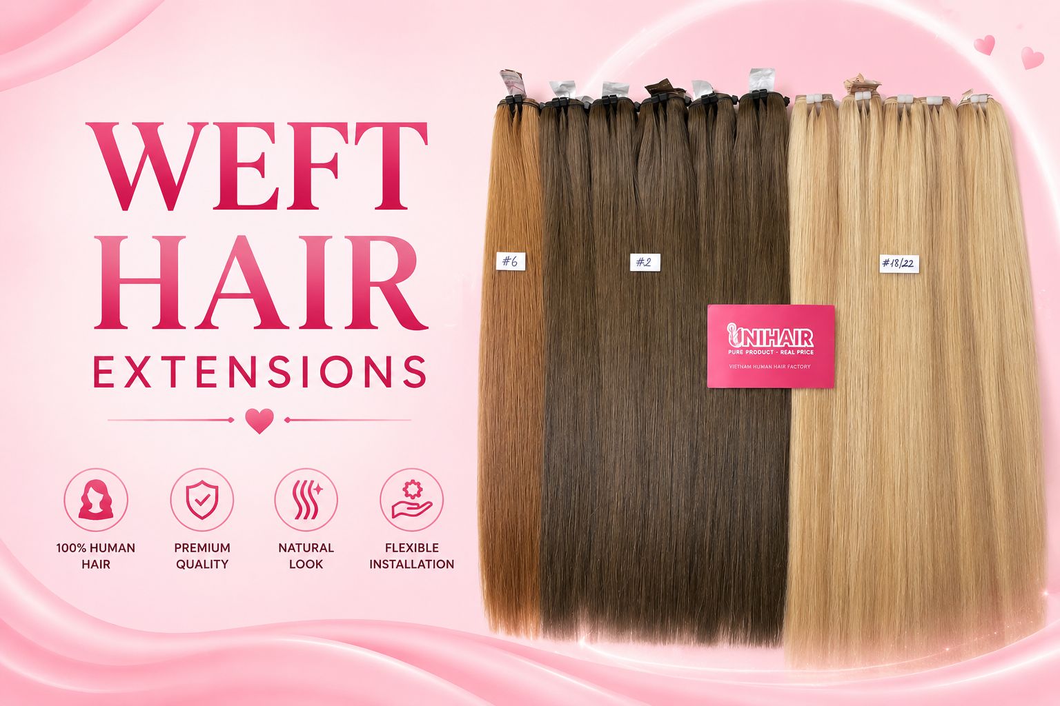 wholesale weft hair extensions