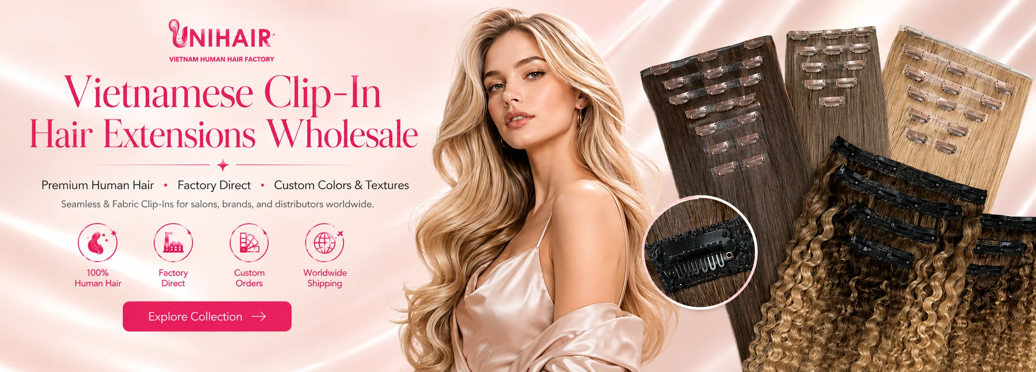 Clip In Hair Extensions category banner