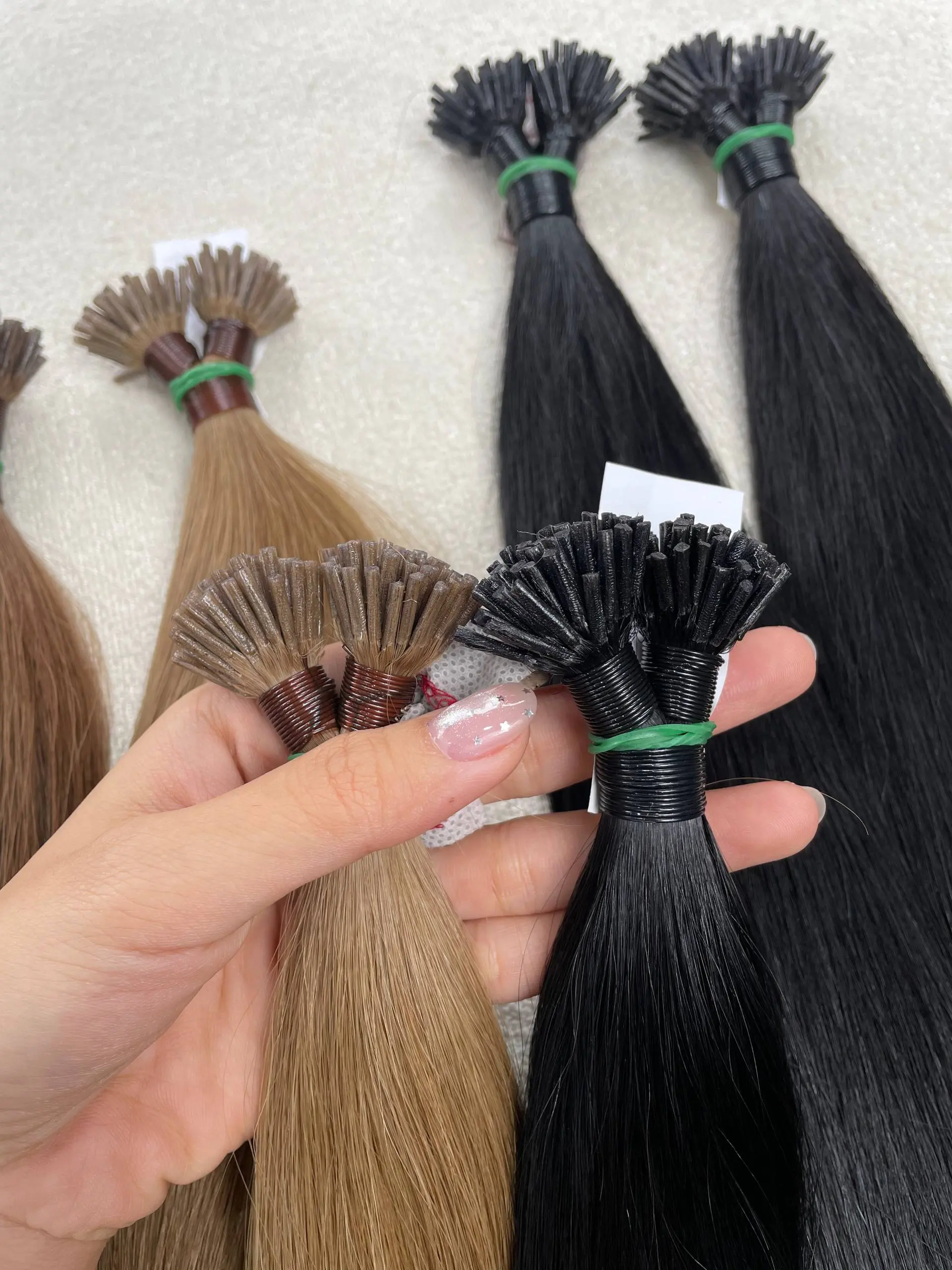 I Tip loose tip for micro bead application I Tip Hair Extensions loose tip for silicone-lined micro bead application