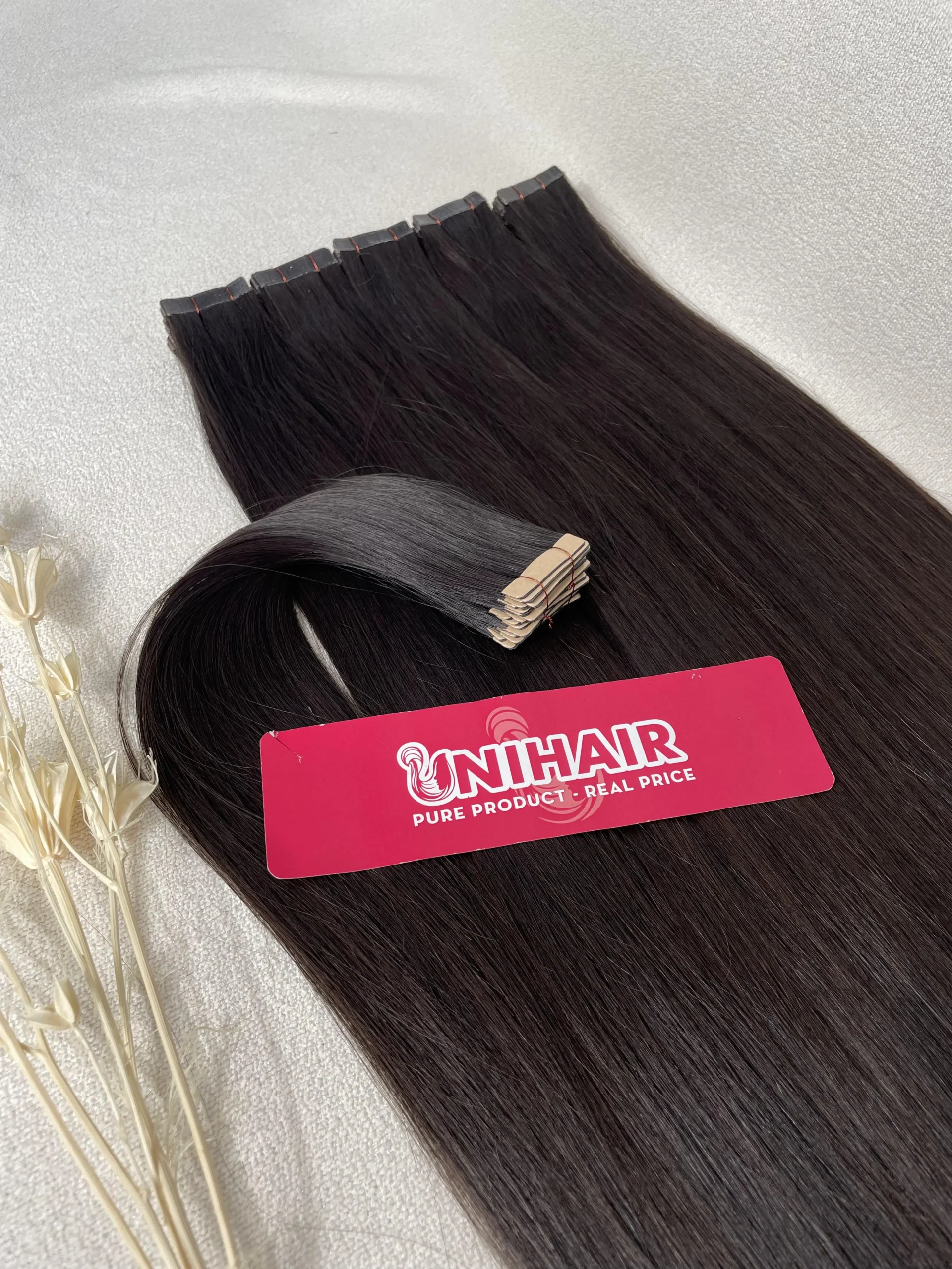 Tape-In Hair Extensions image 21 showing product gallery close-up by Unihairvn Vietnam hair factory Tape-In Hair Extensions image 21 showing product gallery close-up by Unihairvn Vietnam hair factory