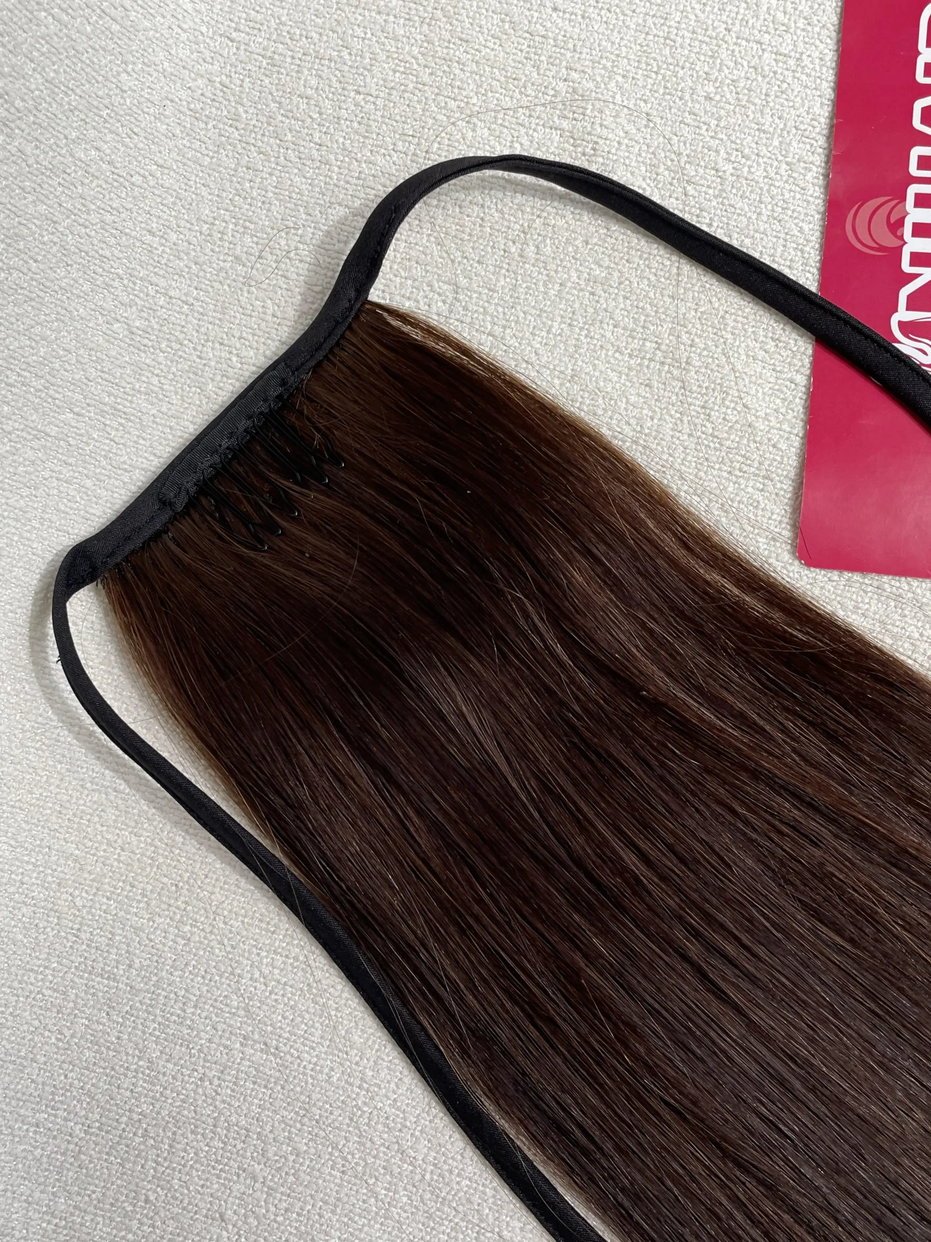Tie-Up Ponytail Extension Adjustable Hold Tie-Up ponytail extension tie-based attachment for adjustable hold