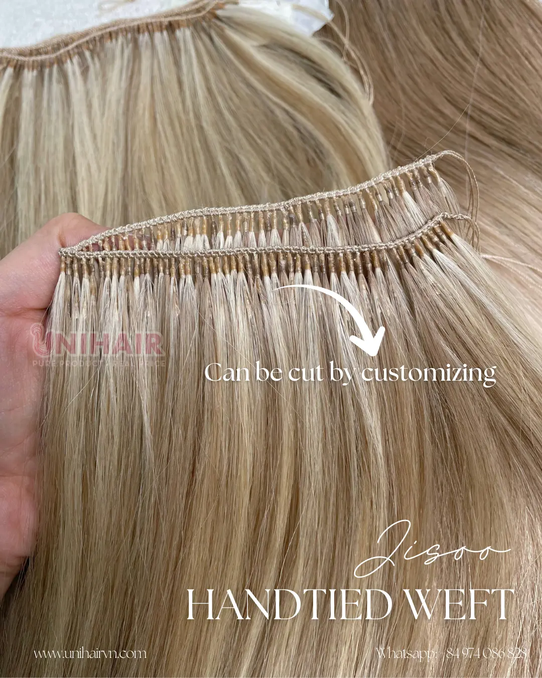 Jisoo Feather Weft Vietnamese human hair texture for salon supply Jisoo Feather Weft Vietnamese human hair texture for salon supply