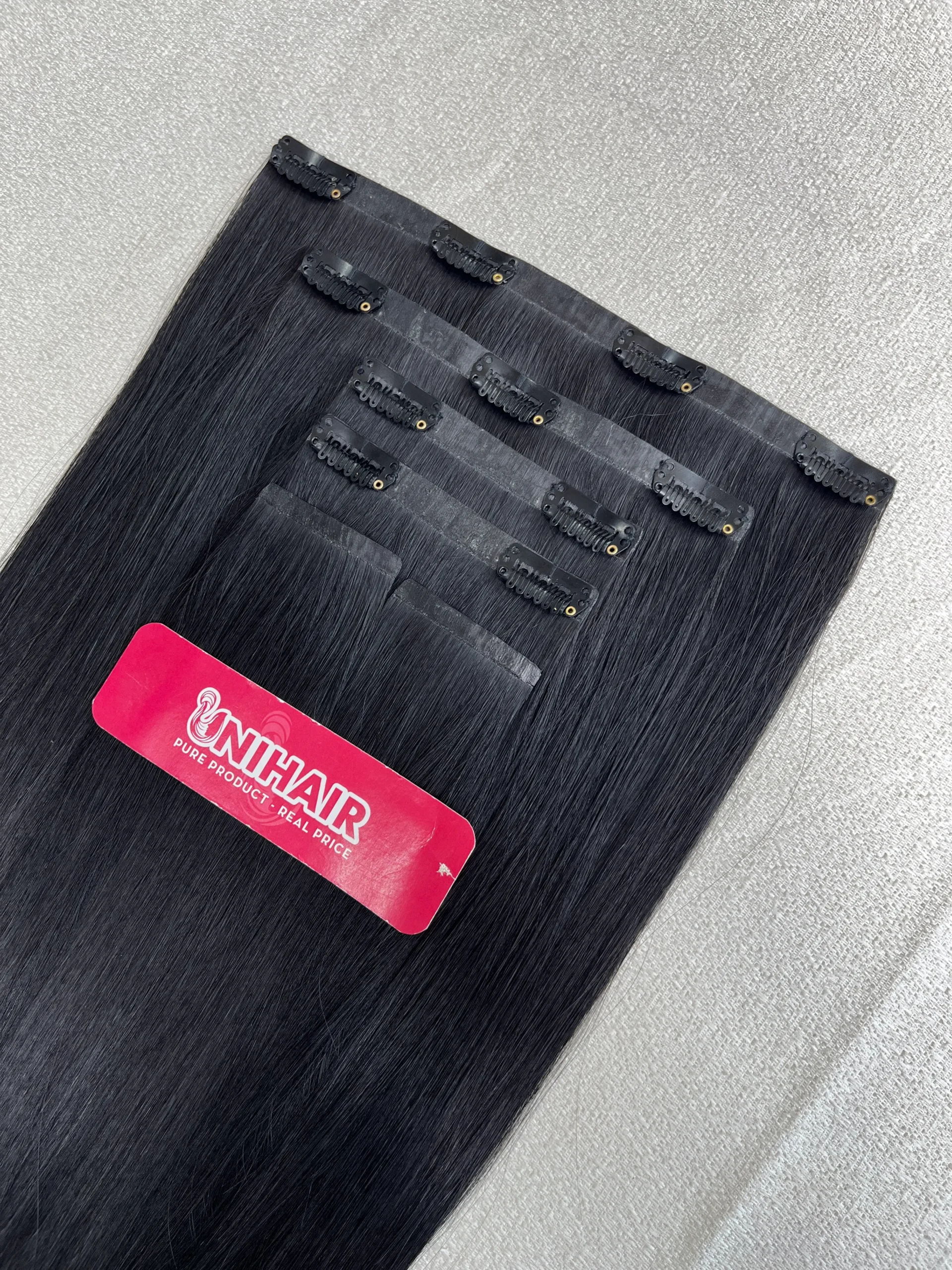 Clip-In Hair Extensions image 36 showing product gallery close-up by Unihairvn Vietnam hair factory Clip-In Hair Extensions image 36 showing product gallery close-up by Unihairvn Vietnam hair factory