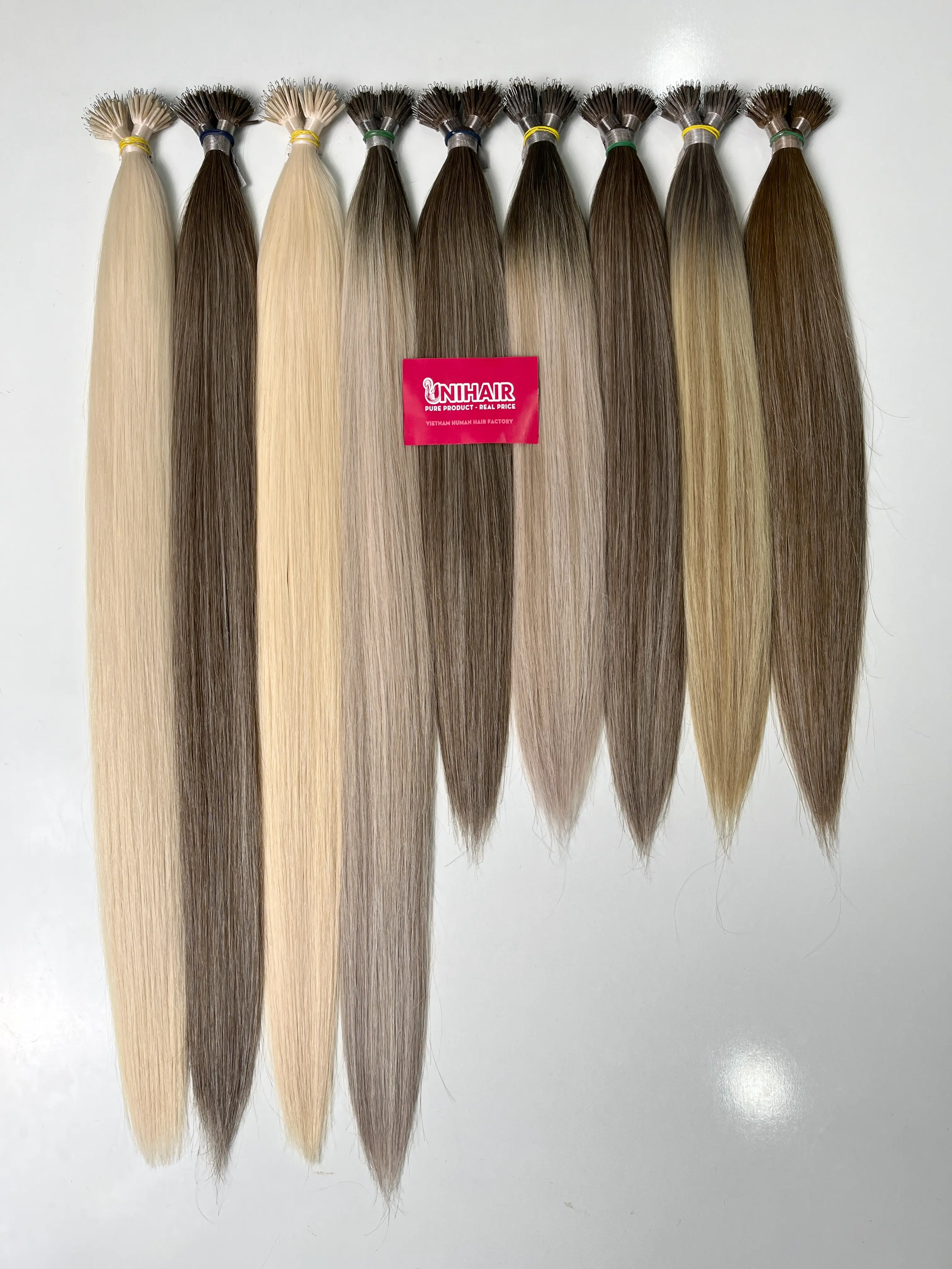 Nano Ring Hair Extensions image 12 showing quality and buyer benefits by Unihairvn Vietnam hair factory Nano Ring Hair Extensions image 12 showing quality and buyer benefits by Unihairvn Vietnam hair factory
