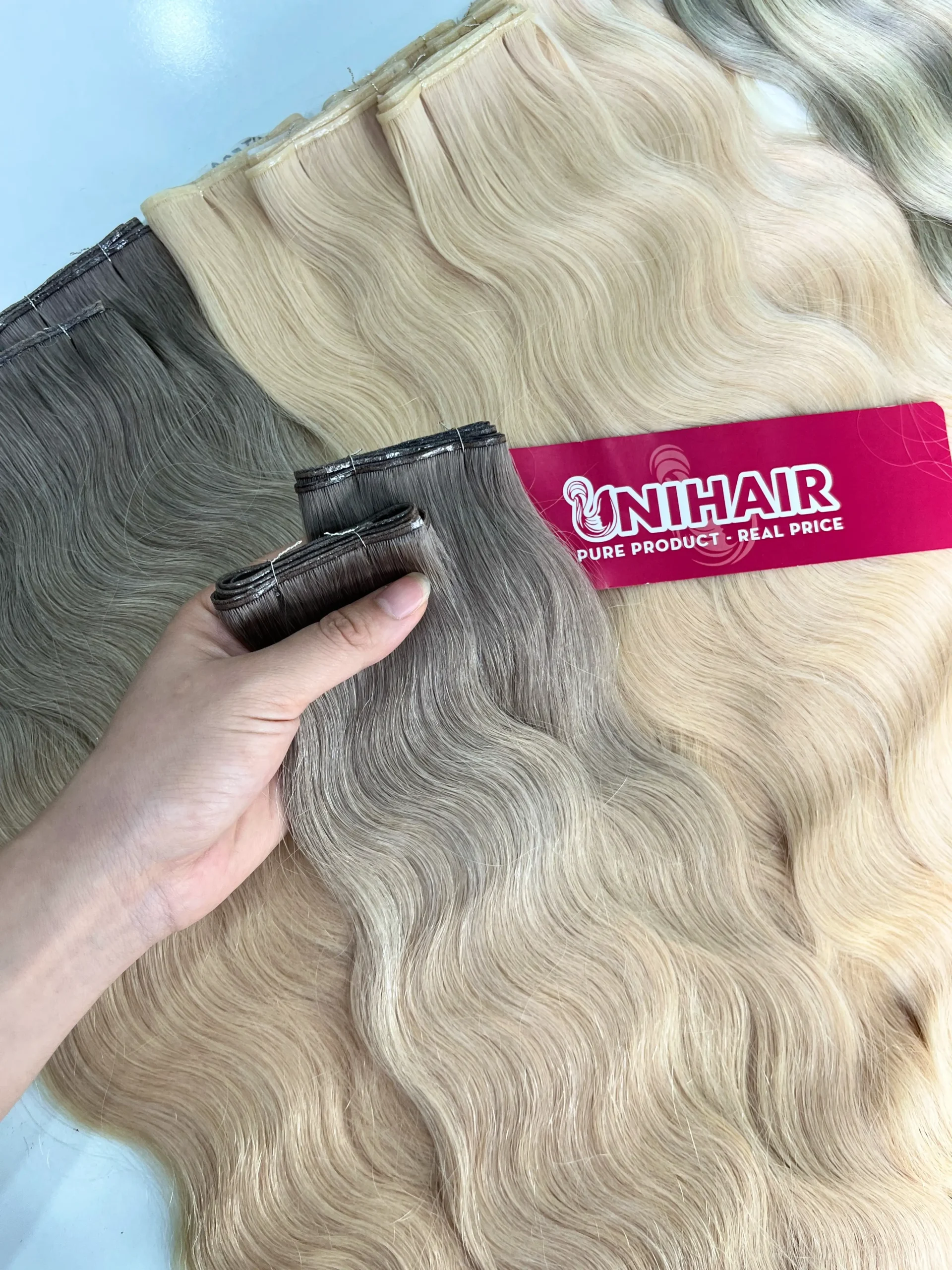 Genius Weft soft flexible row finish from Vietnam hair factory Genius Weft soft flexible row finish from Vietnam hair factory
