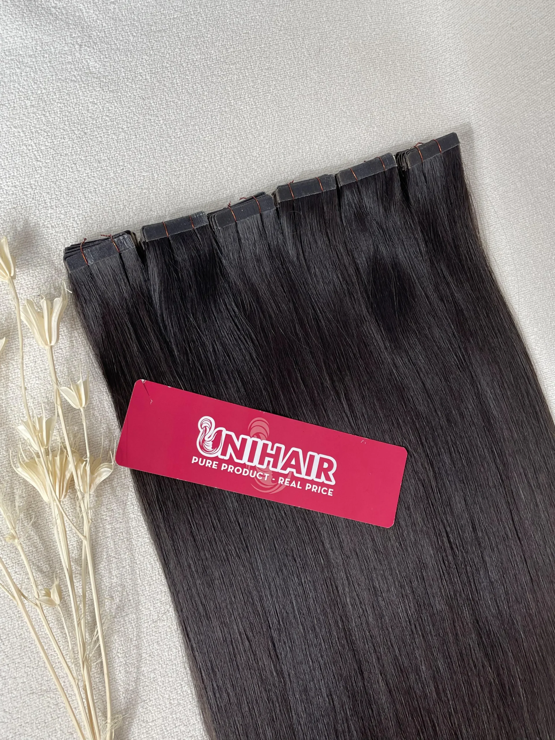 Tape-In Hair Extensions image 24 showing product gallery close-up by Unihairvn Vietnam hair factory Tape-In Hair Extensions image 24 showing product gallery close-up by Unihairvn Vietnam hair factory