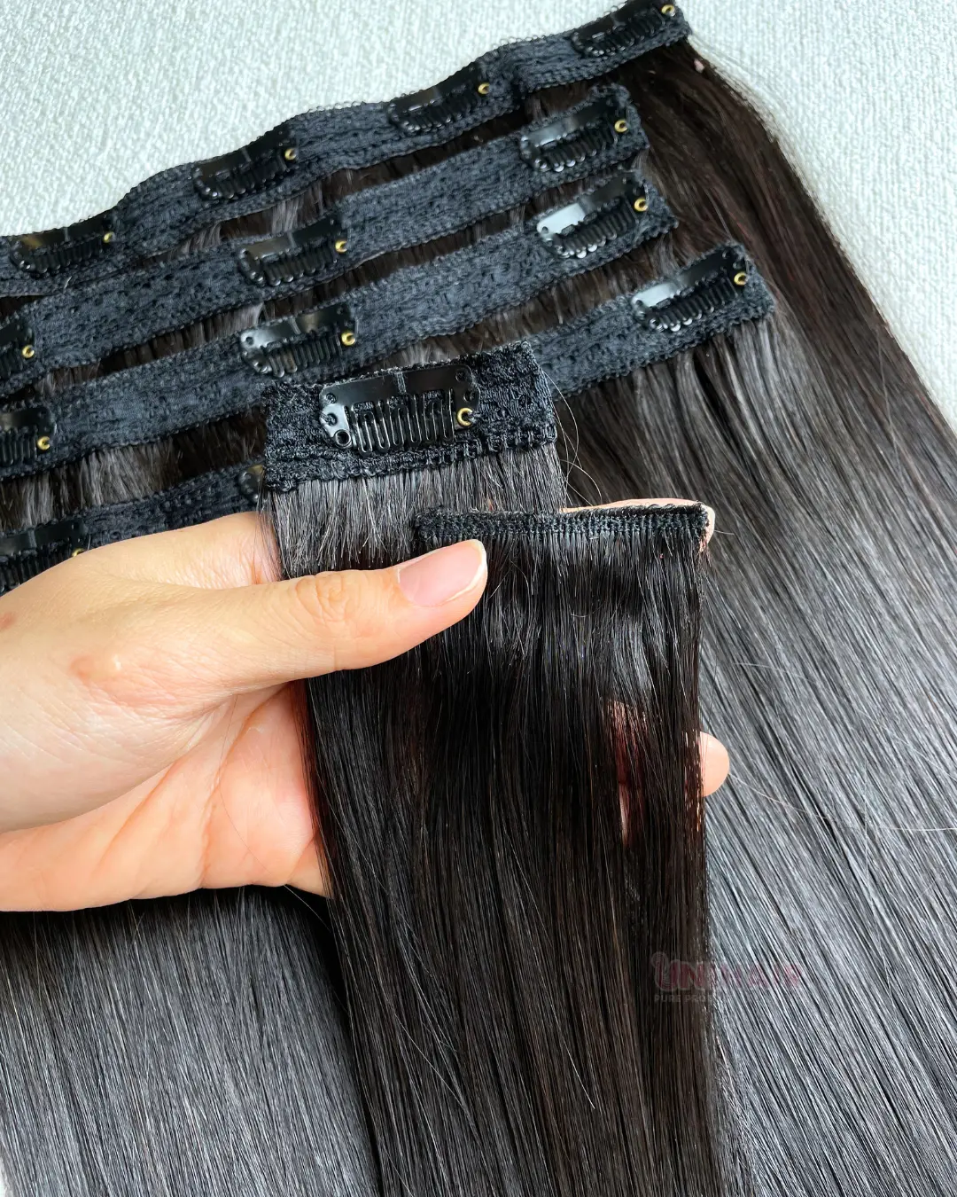Clip-In Hair Extensions image 43 showing product gallery close-up by Unihairvn Vietnam hair factory Clip-In Hair Extensions image 43 showing product gallery close-up by Unihairvn Vietnam hair factory