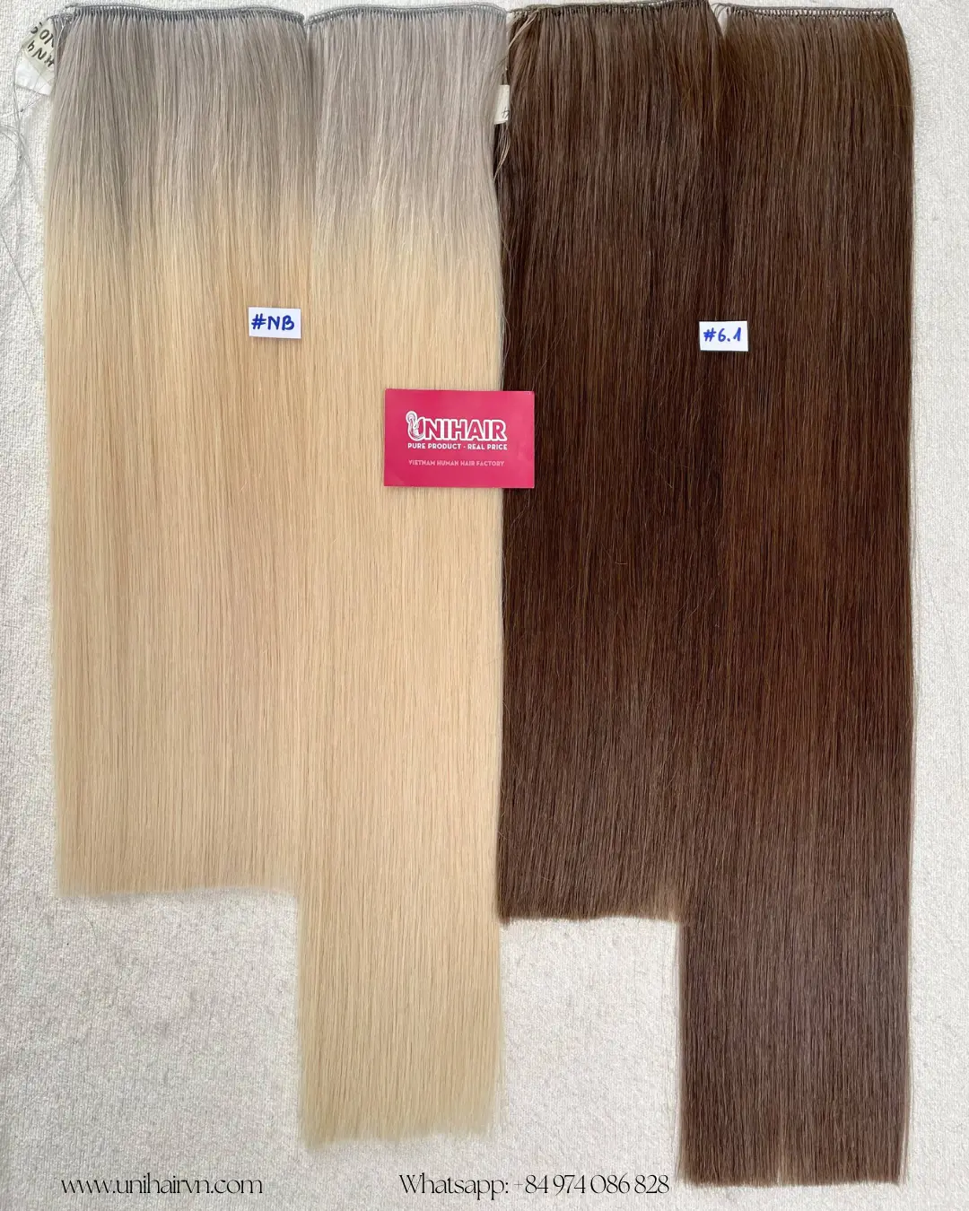 Jisoo Feather Weft natural hair movement and texture detail Jisoo Feather Weft natural hair movement and texture detail