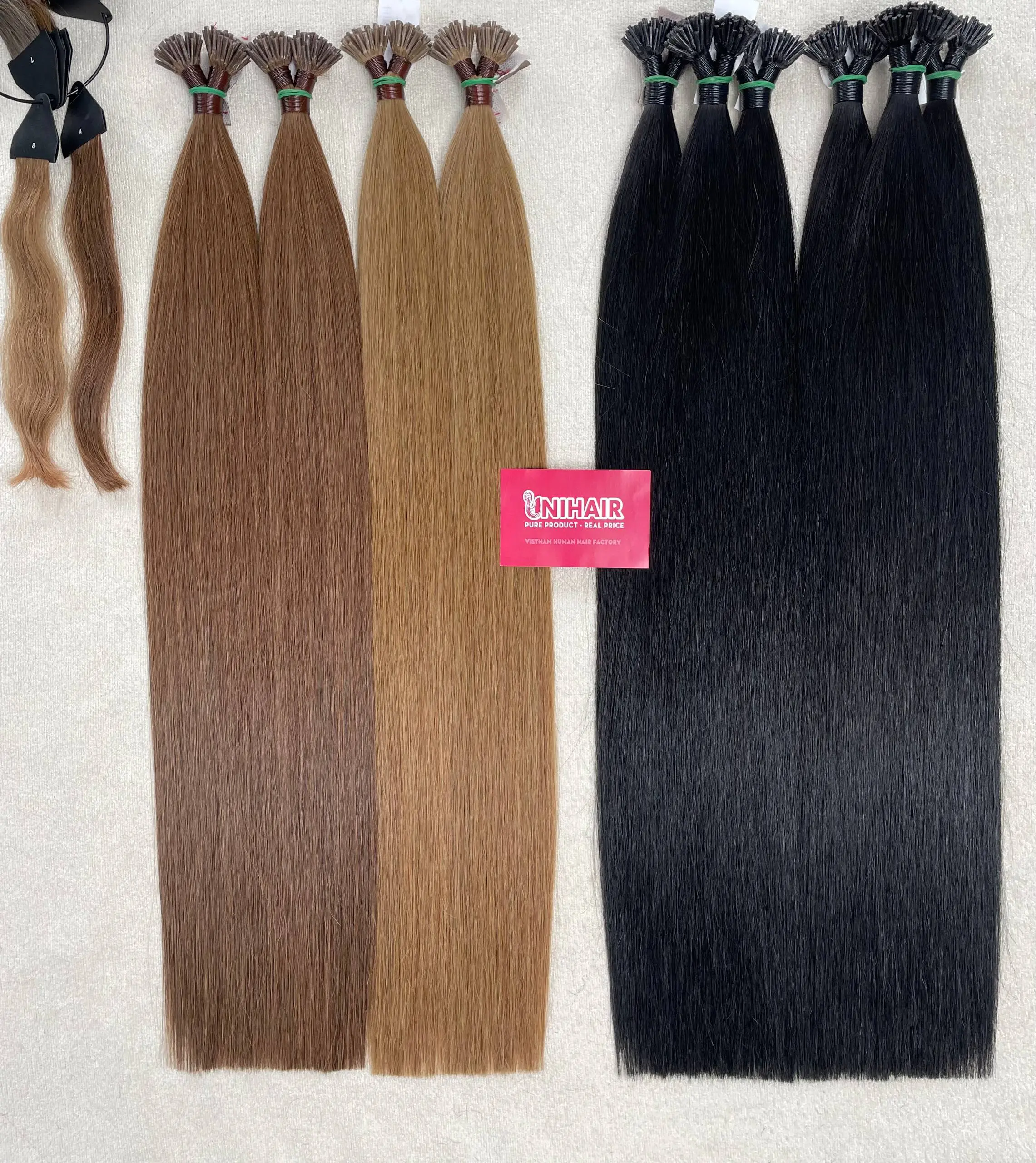 I Tip individual extension strand detail I Tip individual extension strand detail for professional placement