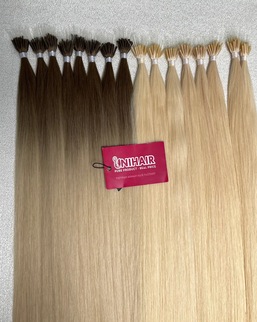Nano Tip detail placement for hairline and crown Nano Tip Hair Extensions detail placement reference for hairline and crown areas