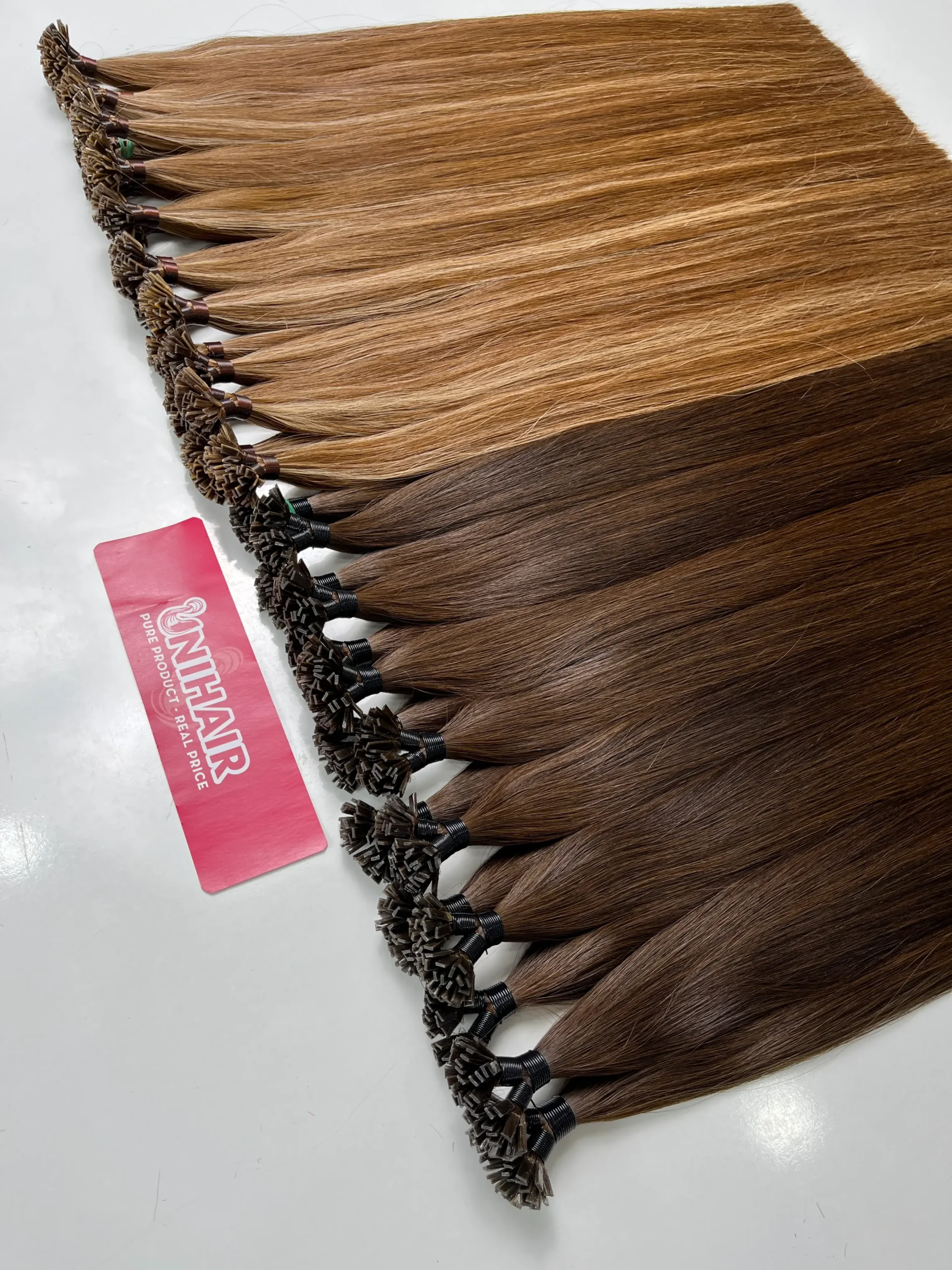 Flat Tip Hair Extensions image 16 showing installation guide by Unihairvn Vietnam hair factory Flat Tip Hair Extensions image 16 showing installation guide by Unihairvn Vietnam hair factory