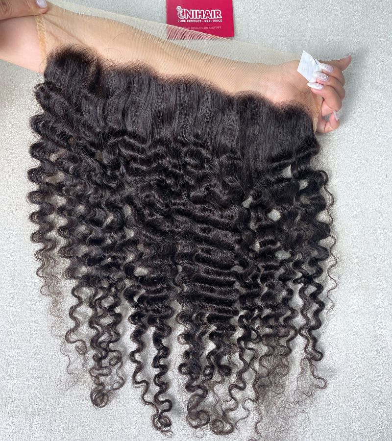 13x4 Kinky Curly Lace Frontal – HD Lace, Raw Vietnamese Human Hair 4 13x4 Kinky Curly Lace Frontal – HD Lace, Raw Vietnamese Human Hair - Image 4