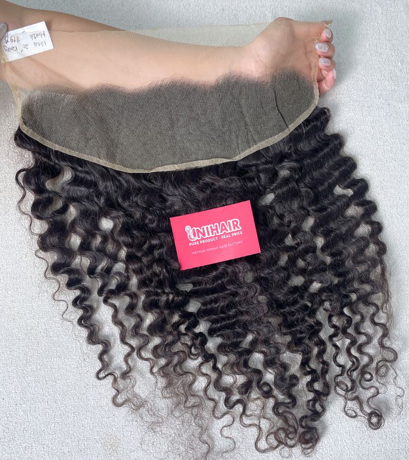 13x4 Kinky Curly Lace Frontal – HD Lace, Raw Vietnamese Human Hair 5 13x4 Kinky Curly Lace Frontal – HD Lace, Raw Vietnamese Human Hair - Image 5
