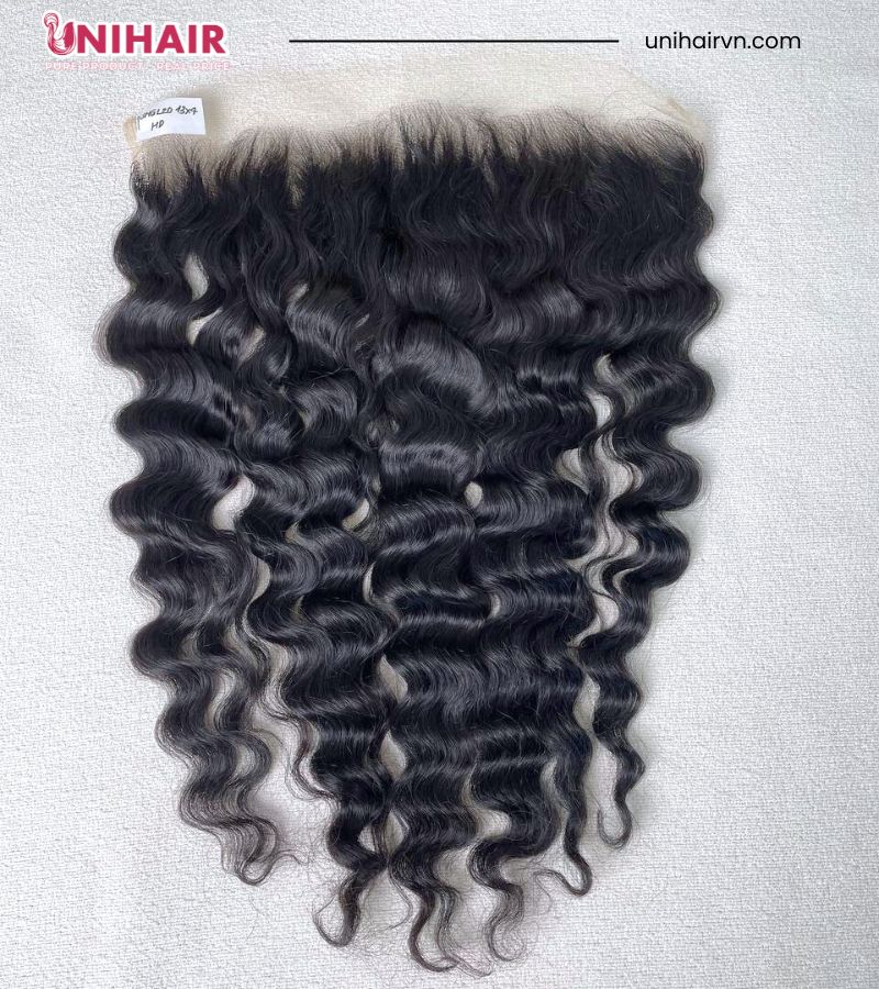 13x4 Loose Curly Lace Frontal – 100% Raw Vietnamese HD Lace Frontal 5 13x4 Loose Curly Lace Frontal – 100% Raw Vietnamese HD Lace Frontal - Image 5