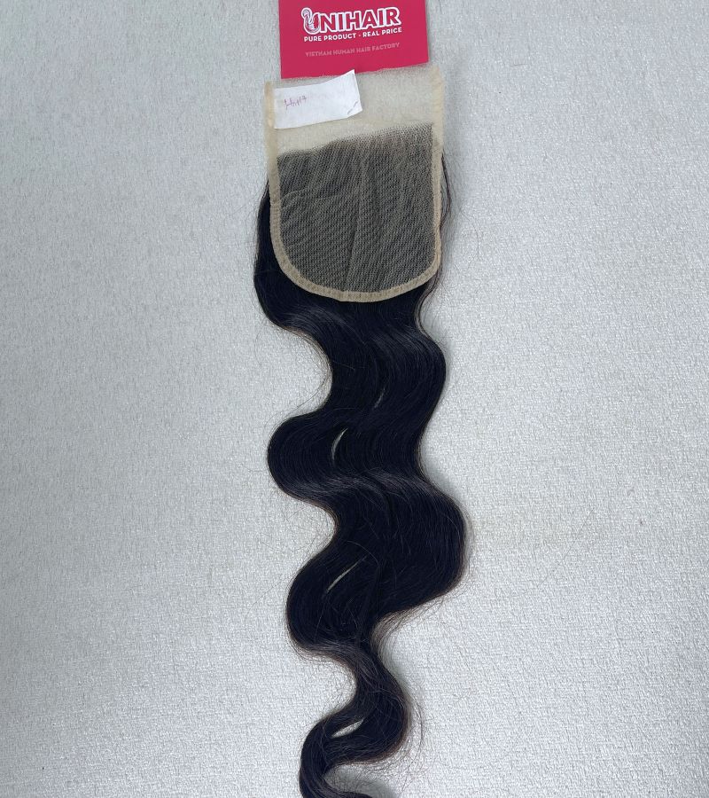Body Wavy Lace Closure – 4x4 HD Swiss Lace Closure from 100% Raw Vietnamese Hair