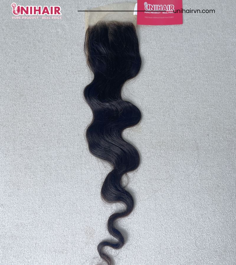 Body Wavy Lace Closure – 4x4 HD Swiss Lace Closure from 100% Raw Vietnamese Hair