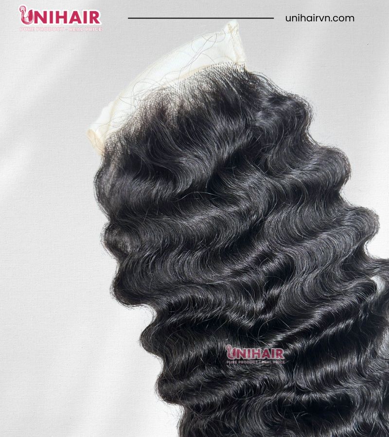 Burmese Curly Lace Closure – 5x5 HD Swiss Lace Closure from 100% Raw Vietnamese Hair