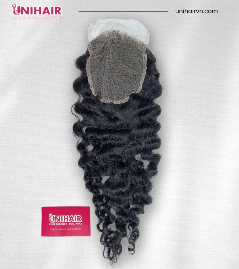Burmese Curly Lace Closure – 5x5 HD Swiss Lace Closure from 100% Raw Vietnamese Hair