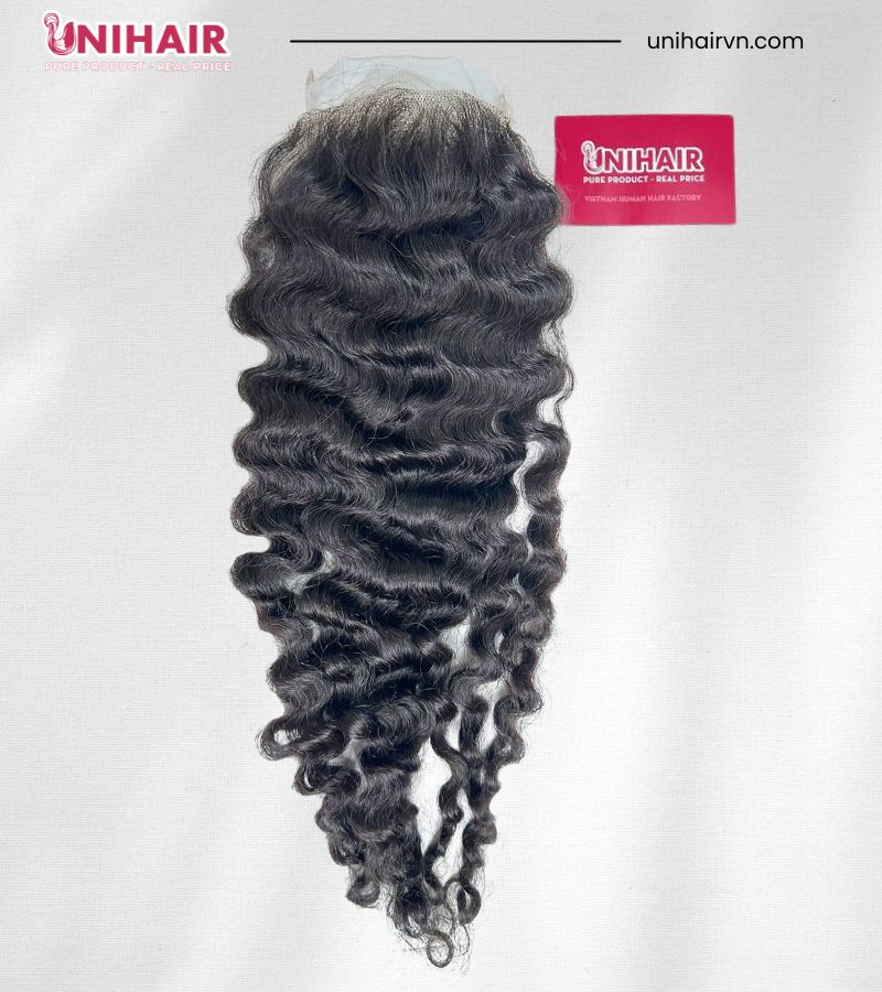 Burmese Curly Lace Closure – 5x5 HD Swiss Lace Closure from 100% Raw Vietnamese Hair