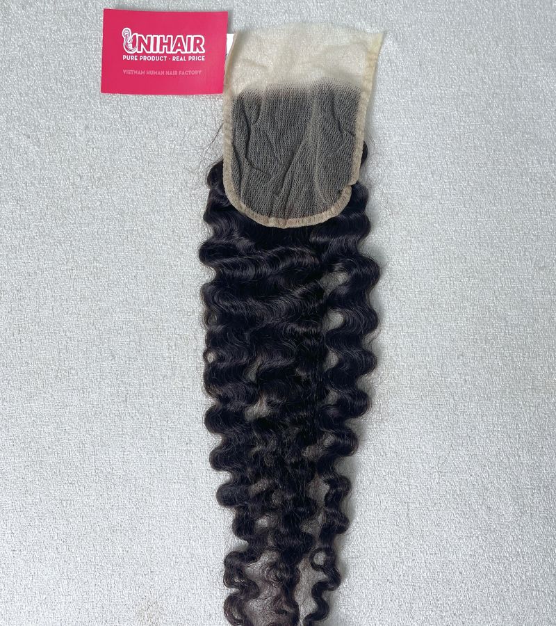 Kinky Curly Lace Closure 4x4 HD Swiss Lace from 100% Raw Vietnamese Hair