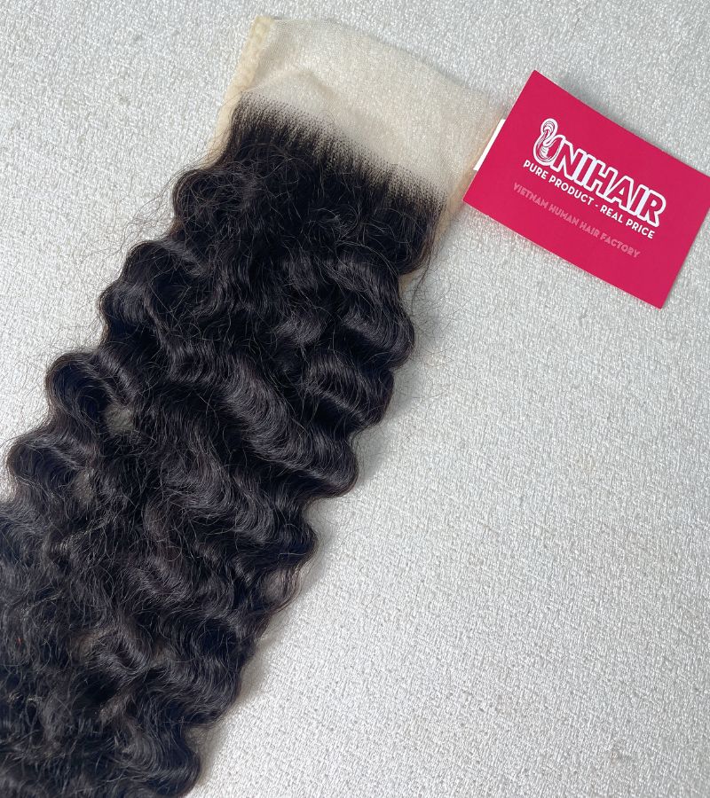 Kinky Curly Lace Closure 4x4 HD Swiss Lace from 100% Raw Vietnamese Hair