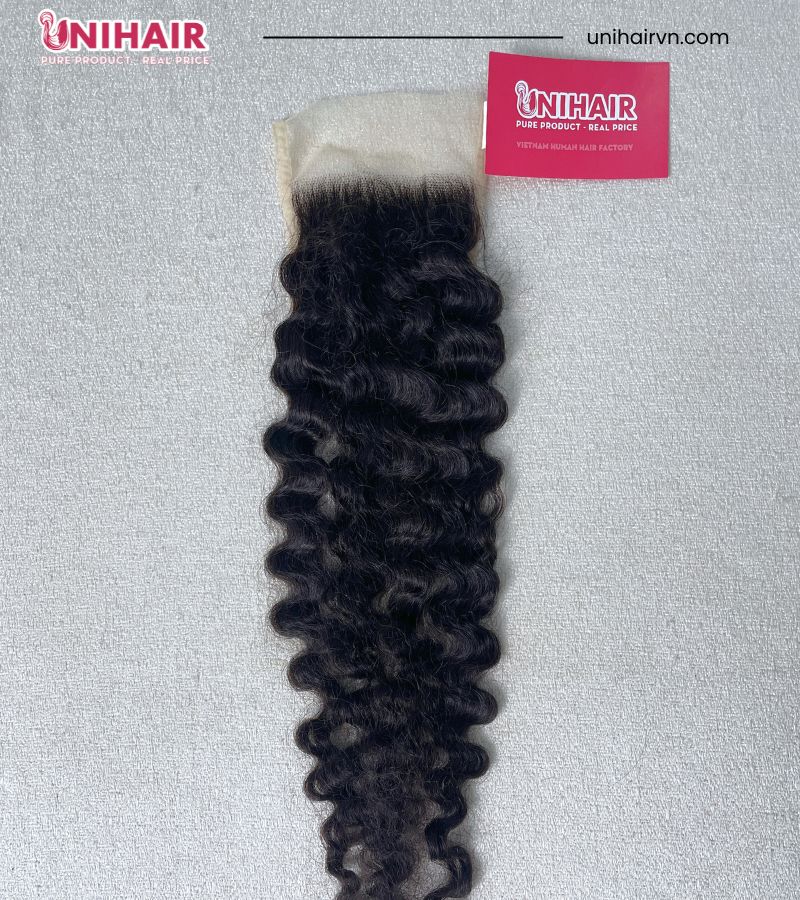 Kinky Curly Lace Closure 4x4 HD Swiss Lace from 100% Raw Vietnamese Hair