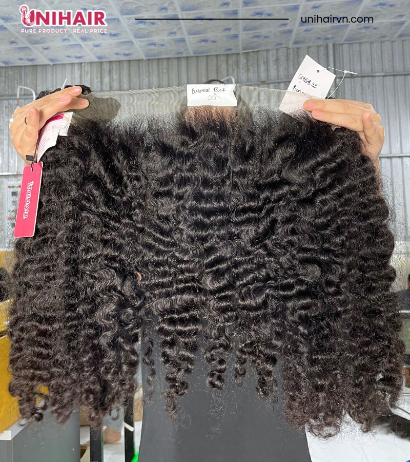 13x4 Burmese Curly Frontal – HD Lace, Pre-Plucked & Ready to Wear 8 13x4 Burmese Curly Frontal – HD Lace, Pre-Plucked & Ready to Wear - Image 8