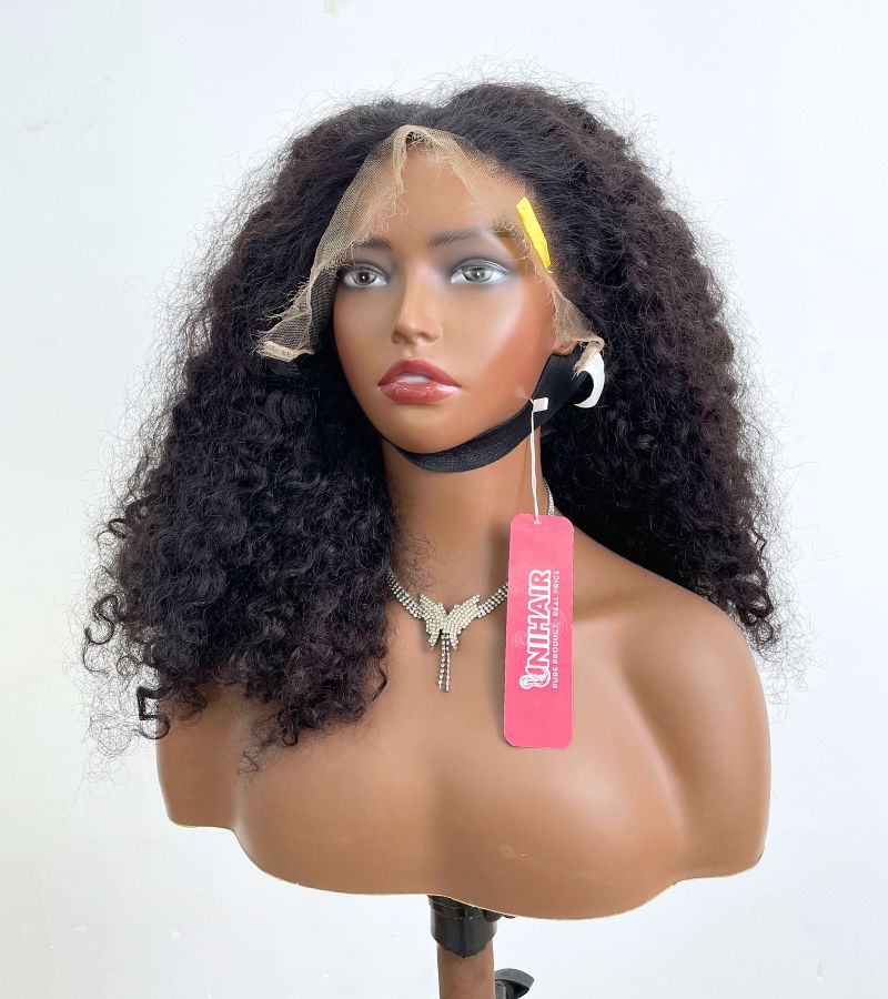 Burmese Curly Hair Wig – 13x4 HD Lace Front, 20 Inch Raw Vietnamese Hair
