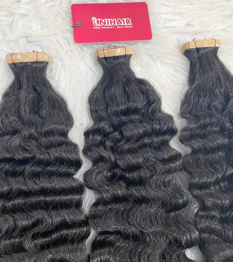 Burmese Curly Tape Ins – Seamless, Bouncy Curls from 100% Raw Vietnamese Hair 7 Burmese Curly Tape Ins – Seamless, Bouncy Curls from 100% Raw Vietnamese Hair - Image 7