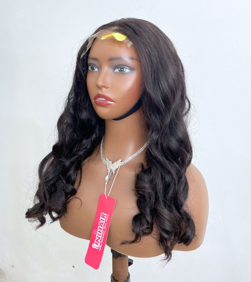 Cambodian Wavy Lace Closure Wigs 5×5 HD Lace 20 Inches Raw Vietnames Hair