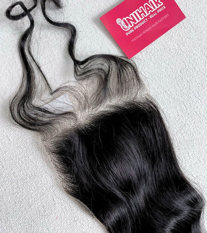 Cambodian Wavy Lace Closure 5x5 – HD Swiss Lace, Raw Vietnamese Hair