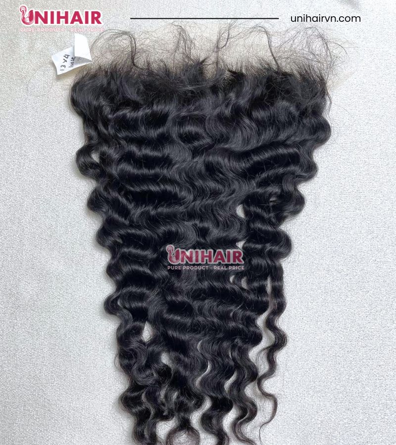 13x4 HD Lace Loose Curly Frontal – Soft, Pre‑Plucked & Natural