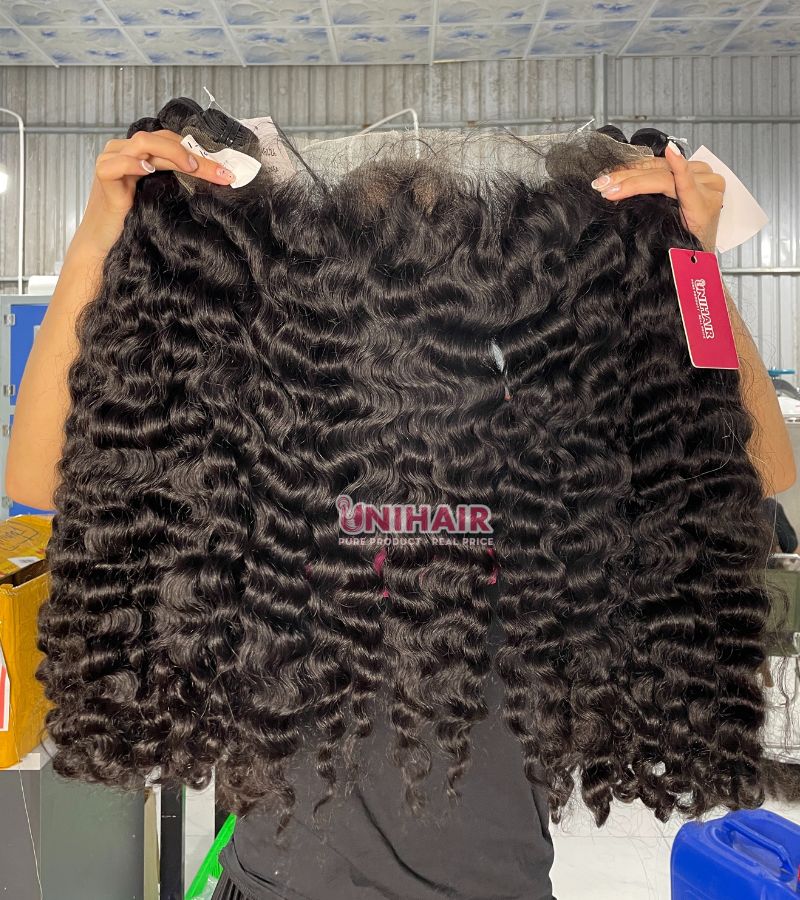13x4 HD Lace Loose Curly Frontal – Soft, Pre‑Plucked & Natural
