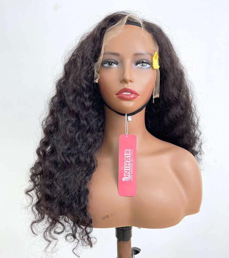 Raw Loose Curly Human Hair Wigs – 13x4 HD Lace Front Wig 20 Inches