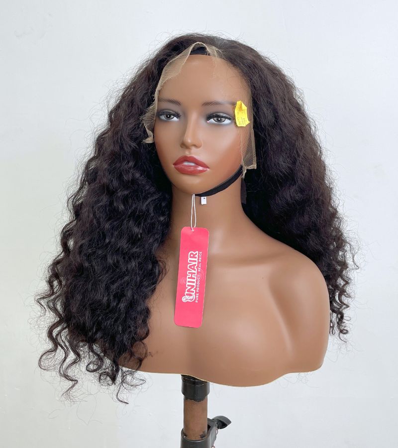 Raw Loose Curly Human Hair Wigs – 13x4 HD Lace Front Wig 20 Inches