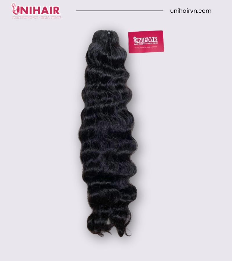 Raw Loose Curly Weave Hair – Vietnamese Human Hair with Soft S-Pattern Curls