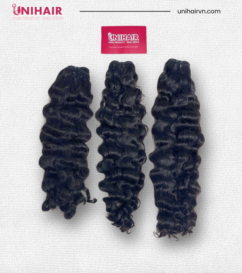Loose Curly Wig Making Set – 3 Bundles (16",18", 20") and 13x4 HD Swiss Lace Frontal 20”