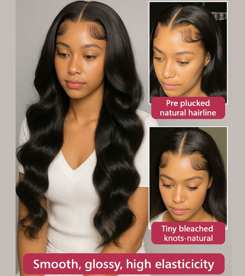 Natural Wave Lace Front – 13x6 HD Lace Pre-Plucked Frontal 5 Natural Wave Lace Front – 13x6 HD Lace Pre-Plucked Frontal - Image 5