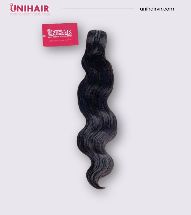 Raw Natural Wavy Hair Bundles – Unprocessed Vietnamese Hair, Double Weft