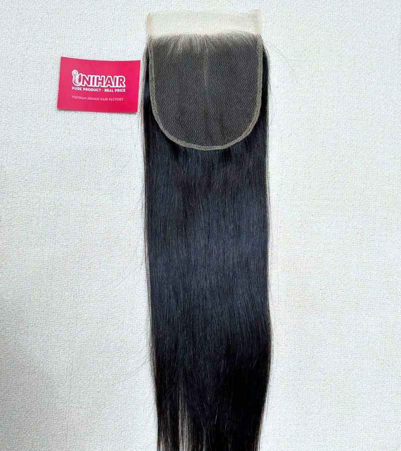 Raw Straight 5x5 Middle Part Lace Closure - HD Lace with Natural Color Hair