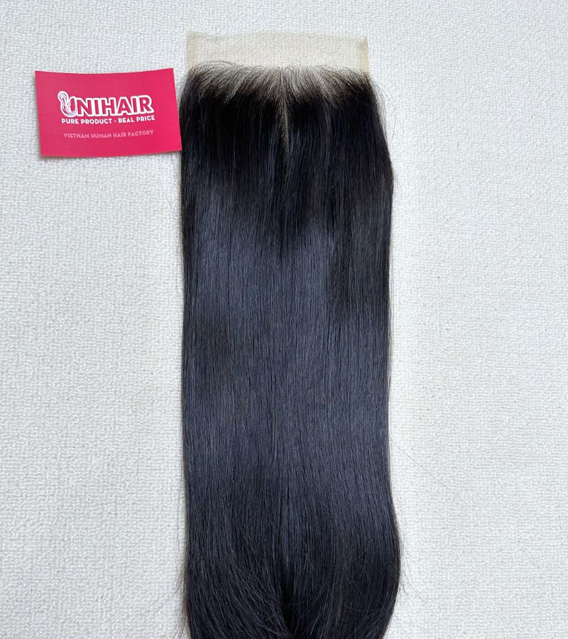 Raw Straight 5x5 Middle Part Lace Closure - HD Lace with Natural Color Hair