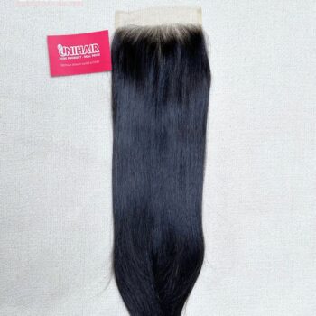 Raw Straight 5x5 Middle Part Lace Closure - HD Lace with Natural Color Hair